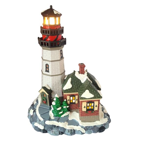 Dept 56 "CHRISTMAS COVE LIGHTHOUSE" #5483-6 1995 retired 2001 - Picture 2 of 13